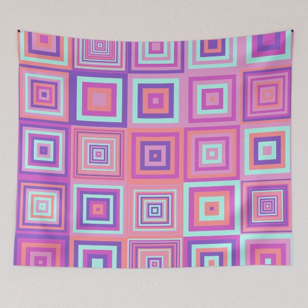 Item preview, Surreal arty mosaic colour squares designed and sold by Grewtrel.