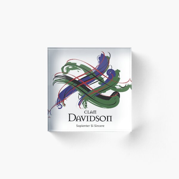 Clan Davidson Acrylic Block
