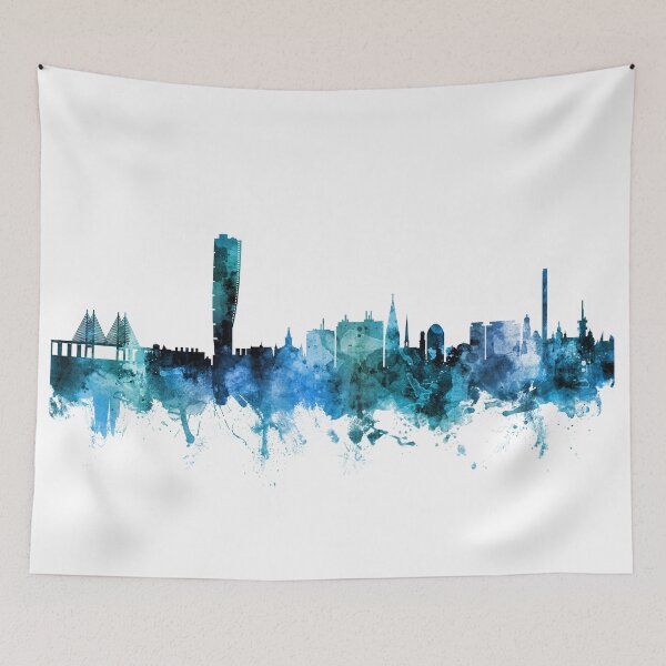 Item preview, Malmo Sweden Skyline designed and sold by ArtPrints.
