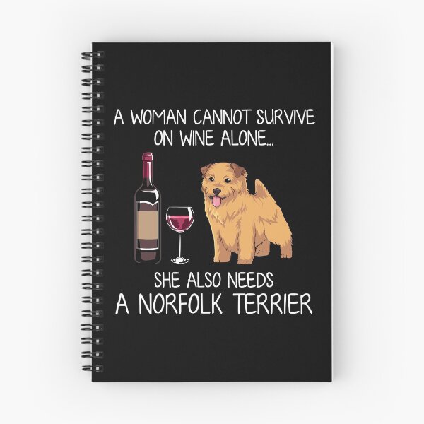 Item preview, Norfolk Terrier and wine Funny dog designed and sold by TeeDoozy.