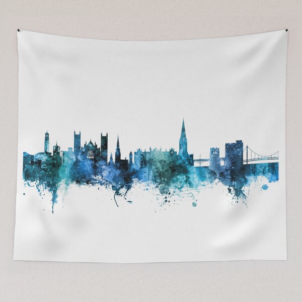 Item preview, Exeter England Skyline designed and sold by ArtPrints.