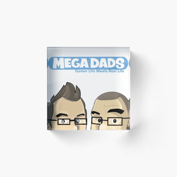 Mega Dads: Peek A Boo Acrylic Block