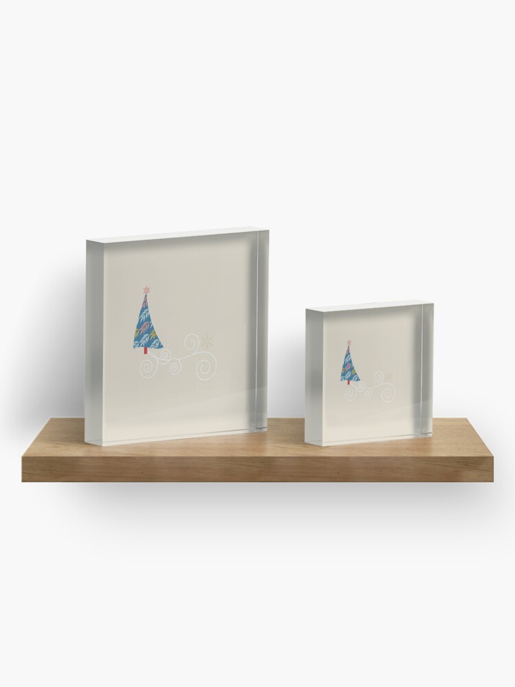 Alternate view of Happy Holidays! Acrylic Block