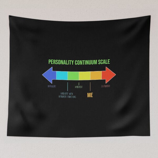 Item preview, Ambivert With Extrovert Functions, Personality Continuum Scale designed and sold by MaplewoodMerch.