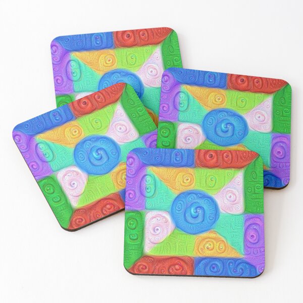 Item preview, DeepDream Color Squares Visual Areas 5x5K v17 designed and sold by blackhalt.