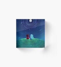Wir sind hier zusammen Acrylblock