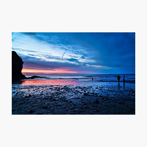 Item preview, Beautiful Sunset Beach - Coastal Scenery At Night designed and sold by Harmony Of The Mind.