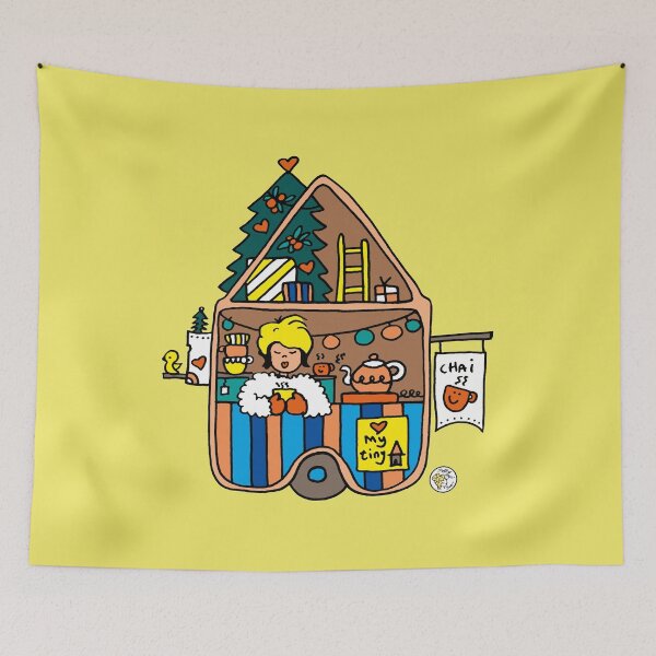 Item preview, Tiny house cabin xmas christmas designed and sold by mellowdays.