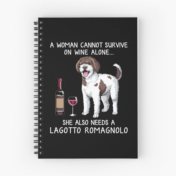 Item preview, Lagotto Romagnolo and wine Funny dog designed and sold by TeeDoozy.