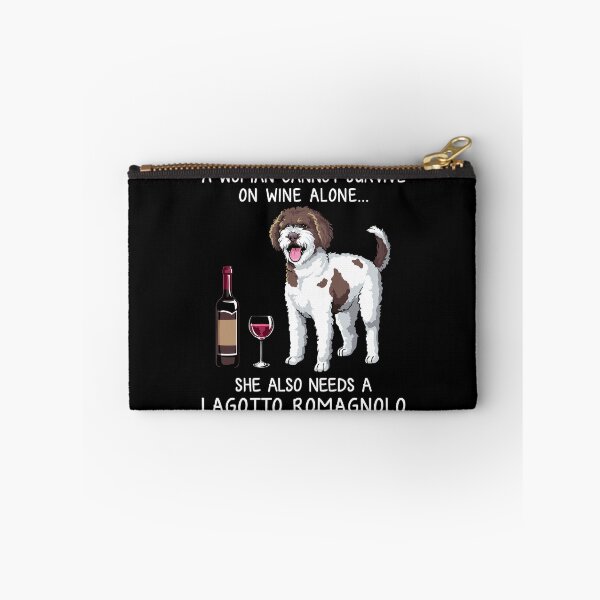 Item preview, Lagotto Romagnolo and wine Funny dog designed and sold by TeeDoozy.
