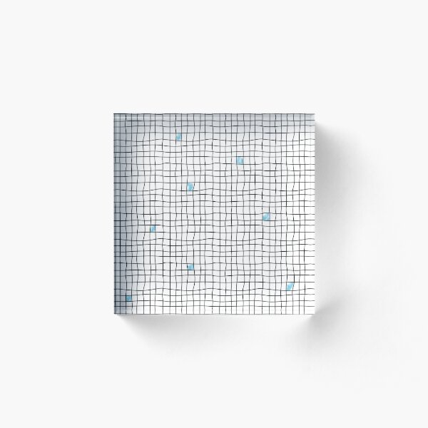 Carreaux - Blue Bloc acrylique