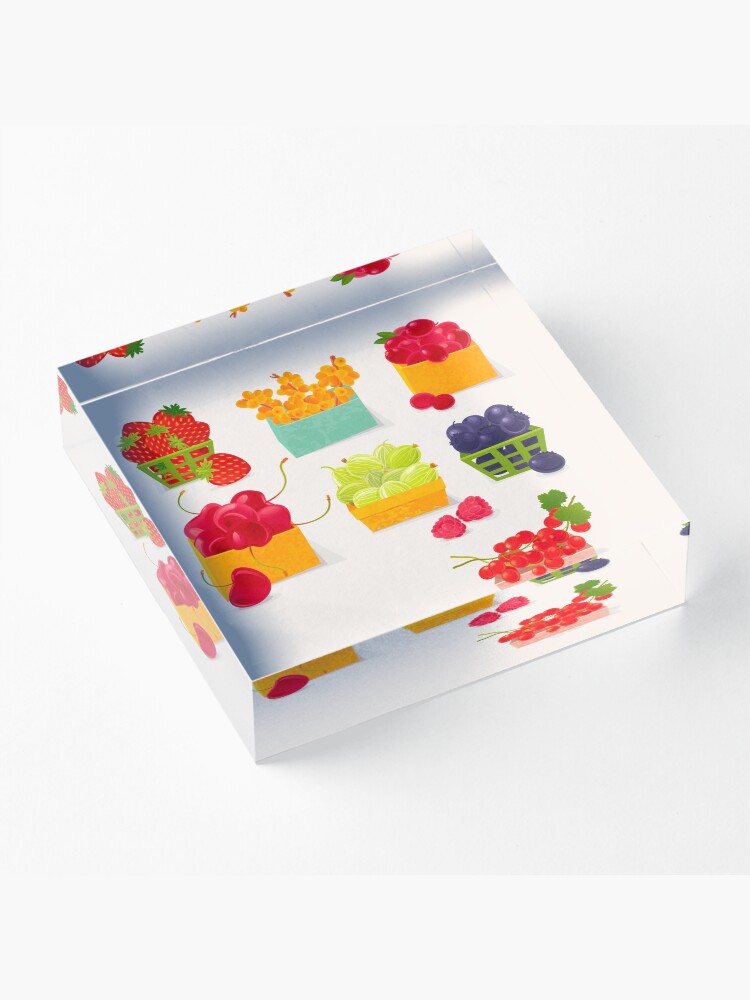 Alternate view of Sweet Berries Acrylic Block