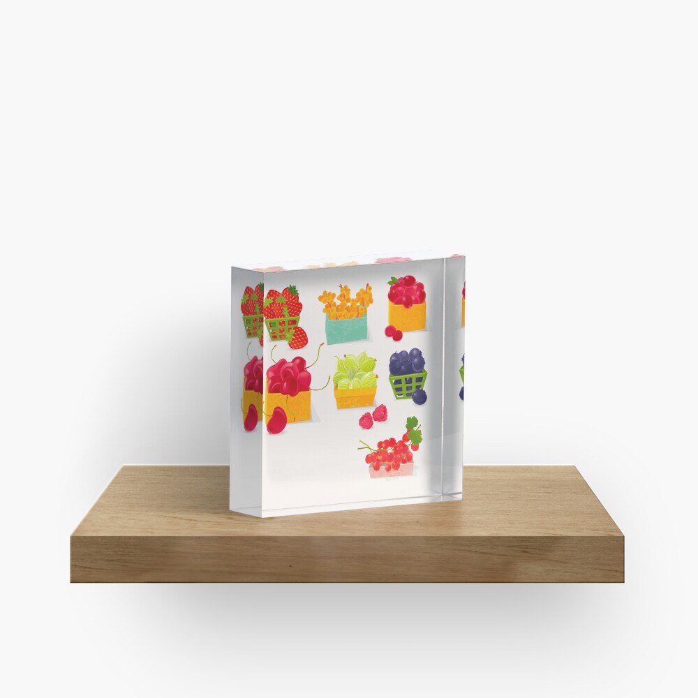 Sweet Berries Acrylic Block