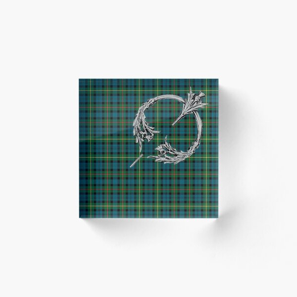Item preview, Green tartan and thistle kilt pine designed and sold by delfmeunier.