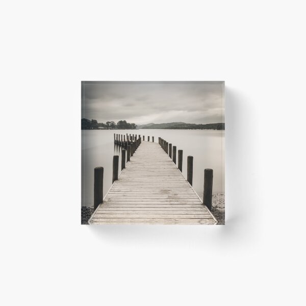 Coniston Jetty Square Acrylic Block
