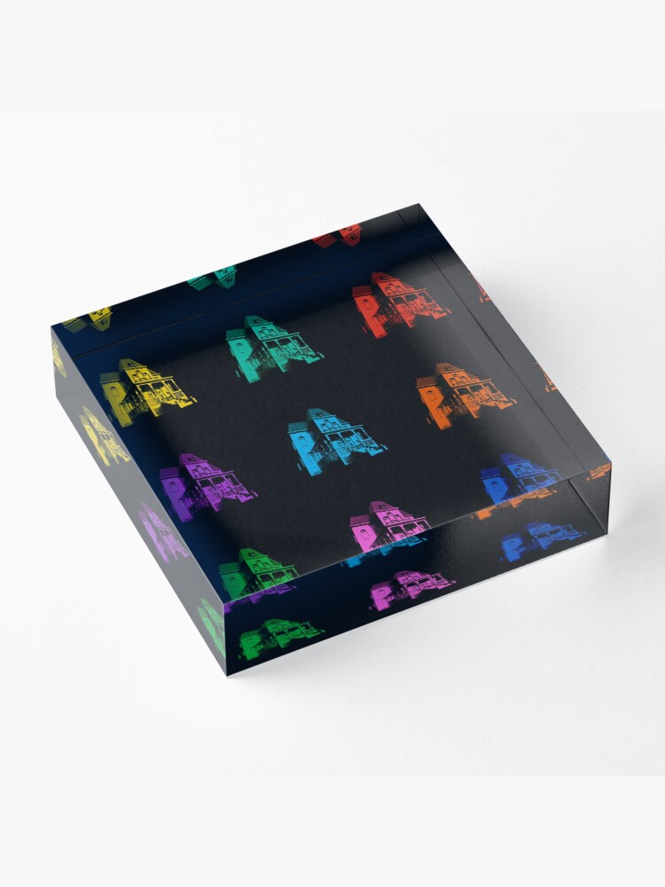 Alternate view of Psycho House - 9 colours Acrylic Block
