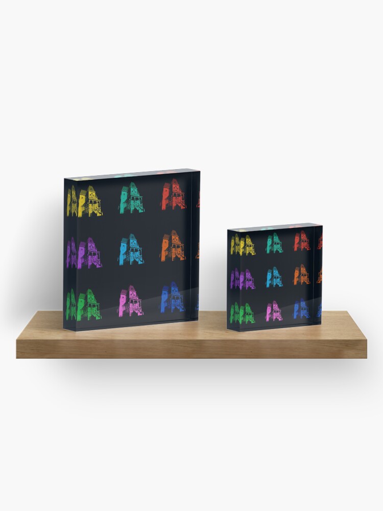 Alternate view of Psycho House - 9 colours Acrylic Block