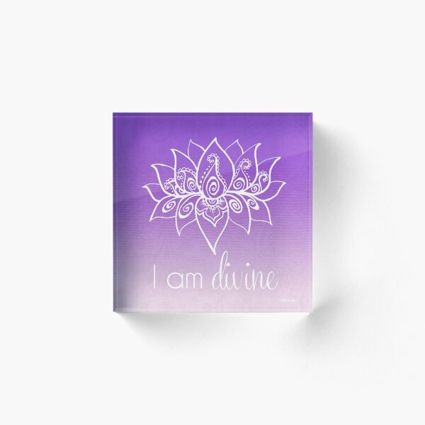 I AM Divine Acrylic Block