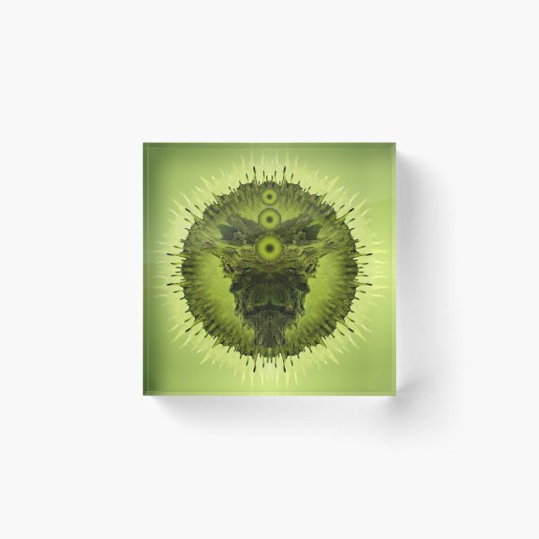 the Green Sun Acrylic Block
