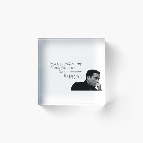 the office michael scott Acrylic Block
