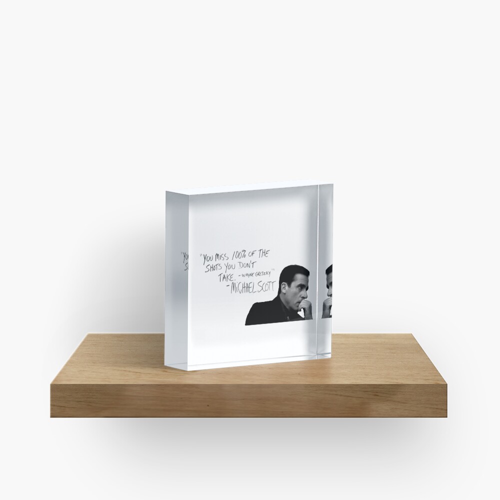the office michael scott Acrylic Block