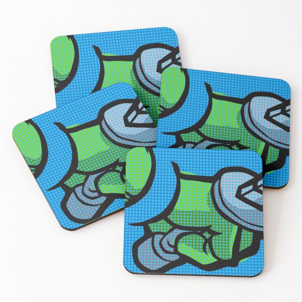 Item preview, Lichtenstein Pop Martial Art Quelonians | Blue designed and sold by butcherbilly.