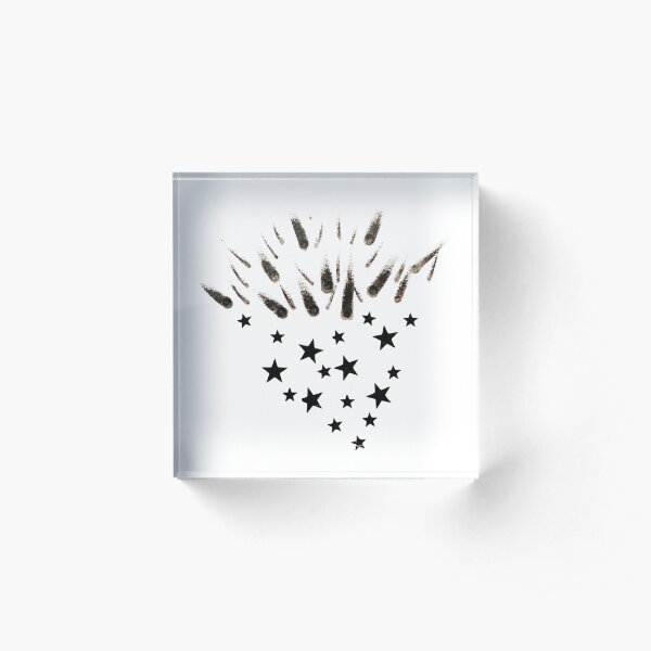 Shooting Stars Acrylic Block