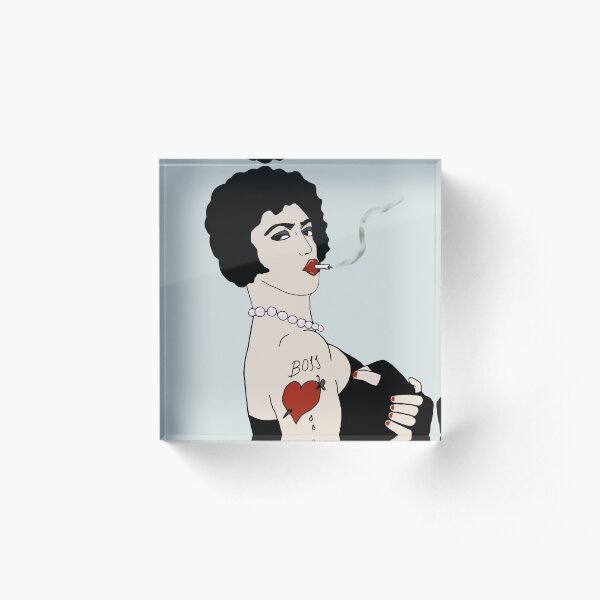 Rocky Horror Frank Furter Halloween Art Acrylic Block