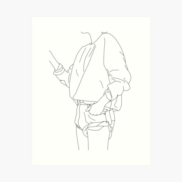 Item preview, Fashion illustration figure - Cal designed and sold by TheColourStudy.