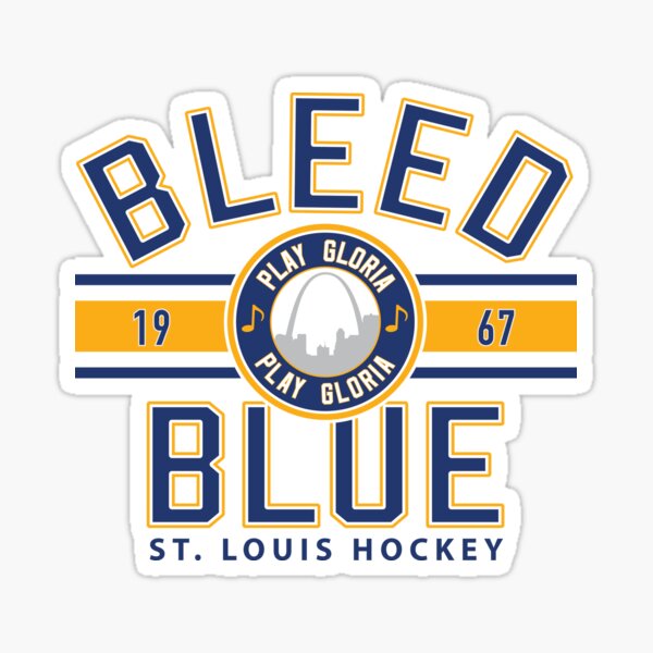 St Louis Blues Keychain State Shaped Premium Metal Decal Emblem Hockey