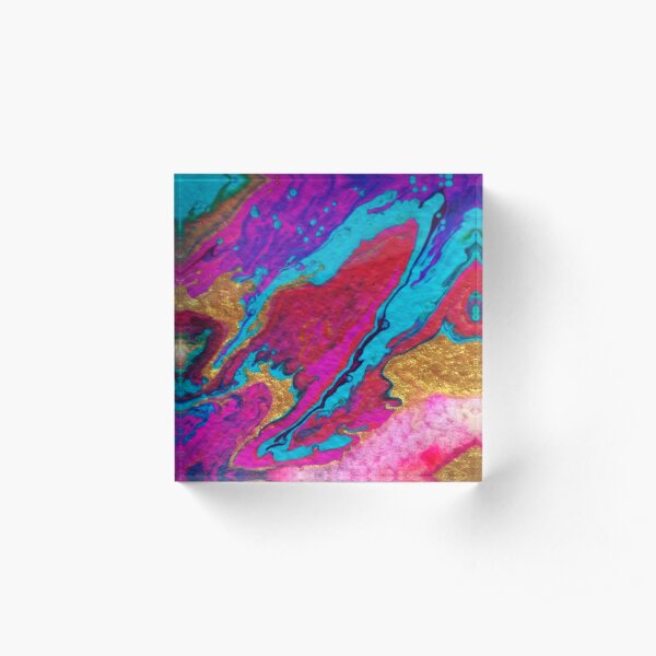 FLOW FAVOURS THE BOLD Acrylic Block