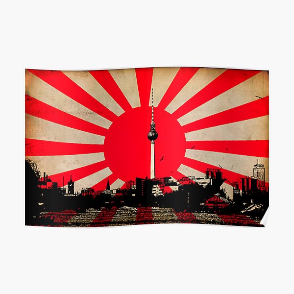 Stadt der aufgehenden Sonne Poster
