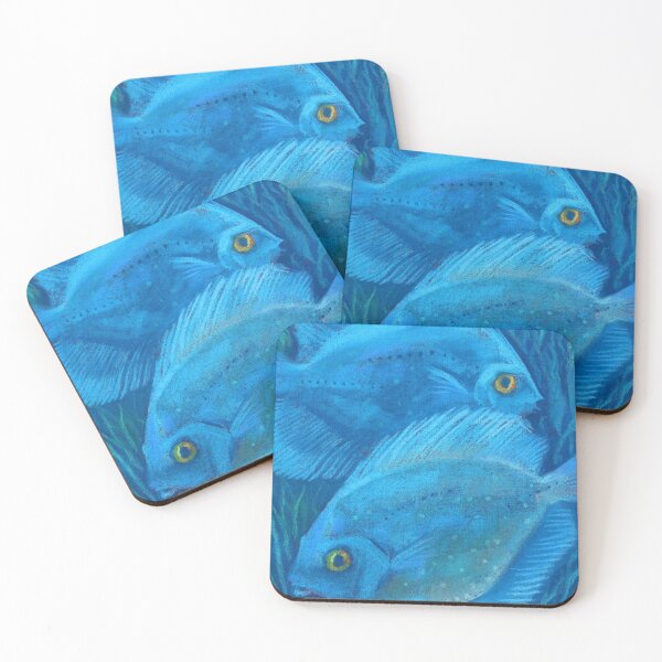 Item preview, Blue Discus Fish, Underwater Animals Pastel designed and sold by Julia Khoroshikh.