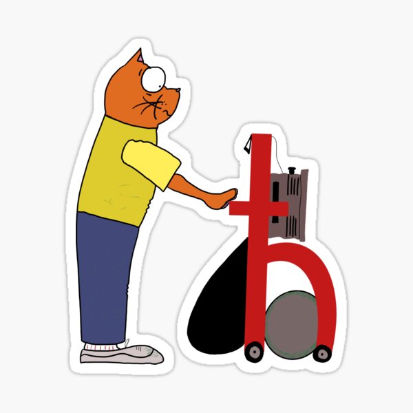 Summer's coming fast - practice those mowing skills! Sticker