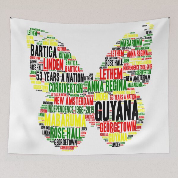 Item preview, Guyana Regions Independence Butterfly designed and sold by MimsTees.