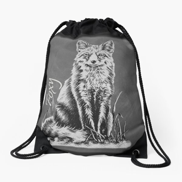 Item preview, Foxy Fox Chalk Drawing on Chalkboard designed and sold by ArtistryByLM.
