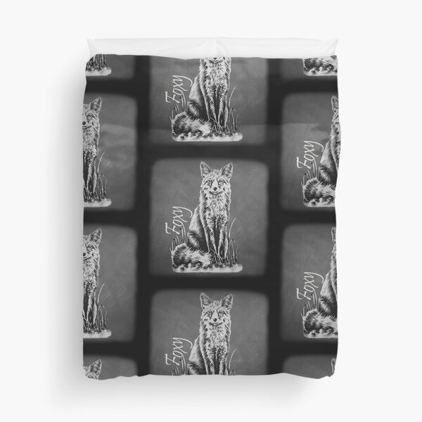 Item preview, Foxy Fox Chalk Drawing on Chalkboard designed and sold by ArtistryByLM.