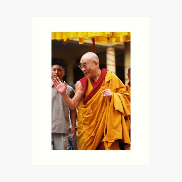 His Holiness. mcleod ganj. india Art Print