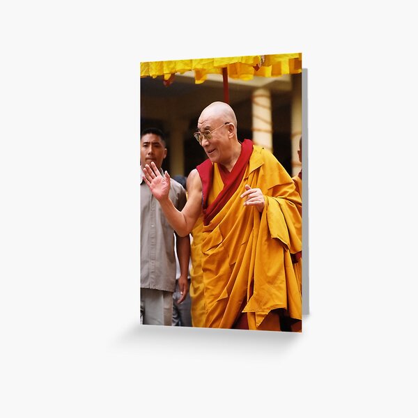 His Holiness. mcleod ganj. india Greeting Card