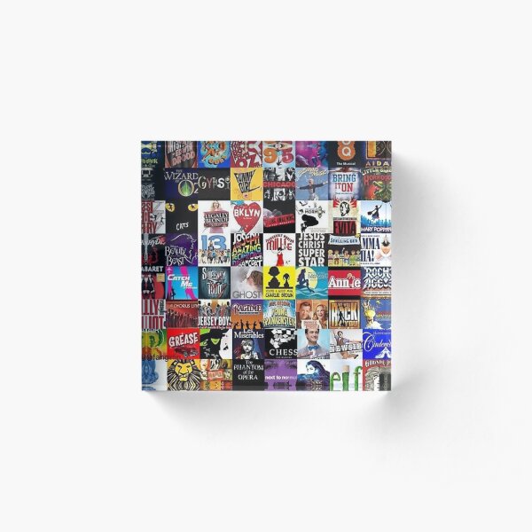 Musicals Collage leggings Acrylic Block