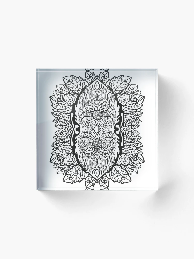 Thumbnail 1 of 5, Acrylic Block, Pattern mint designed and sold by Rif Khasanov.
