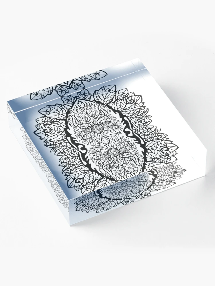 Thumbnail 4 of 5, Acrylic Block, Pattern mint designed and sold by Rif Khasanov.