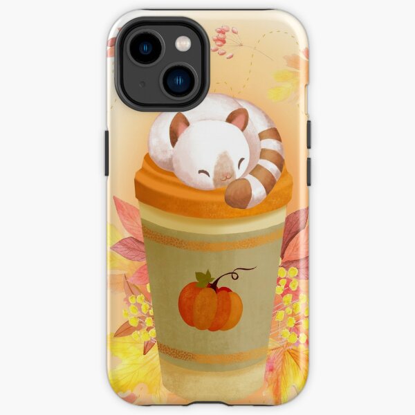 Hello Autumn - Cute Cat On A Coffee Cup iPhone Tough Case