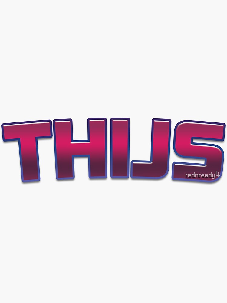 Thumbnail 3 of 3, Sticker, Thijs designed and sold by rednready4.