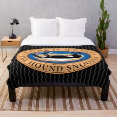 Home is where the Hound snoozes Throw Blanket