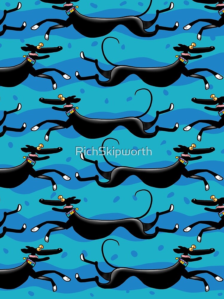 Blue Zoomies pattern by RichSkipworth
