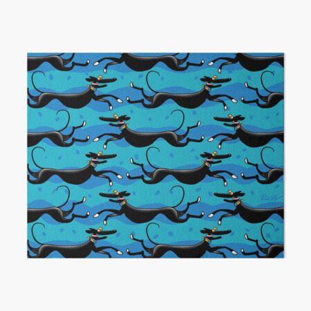 Aperçu de l'œuvre Motif Zoomies bleu créée et vendue par RichSkipworth.