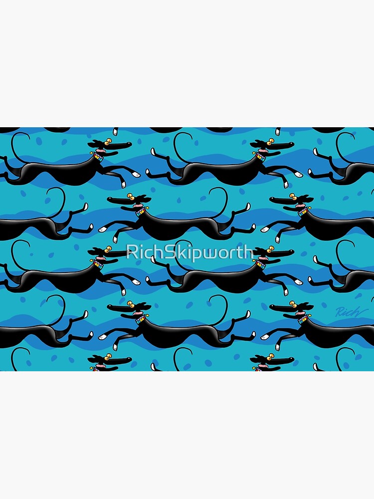 Blue Zoomies pattern by RichSkipworth