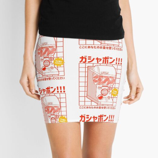 "Gacha Gacha" Mini Skirt by MoustacheRobot | Redbubble