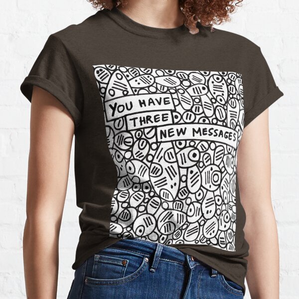 You have three new messages (abstract pattern) Classic T-Shirt